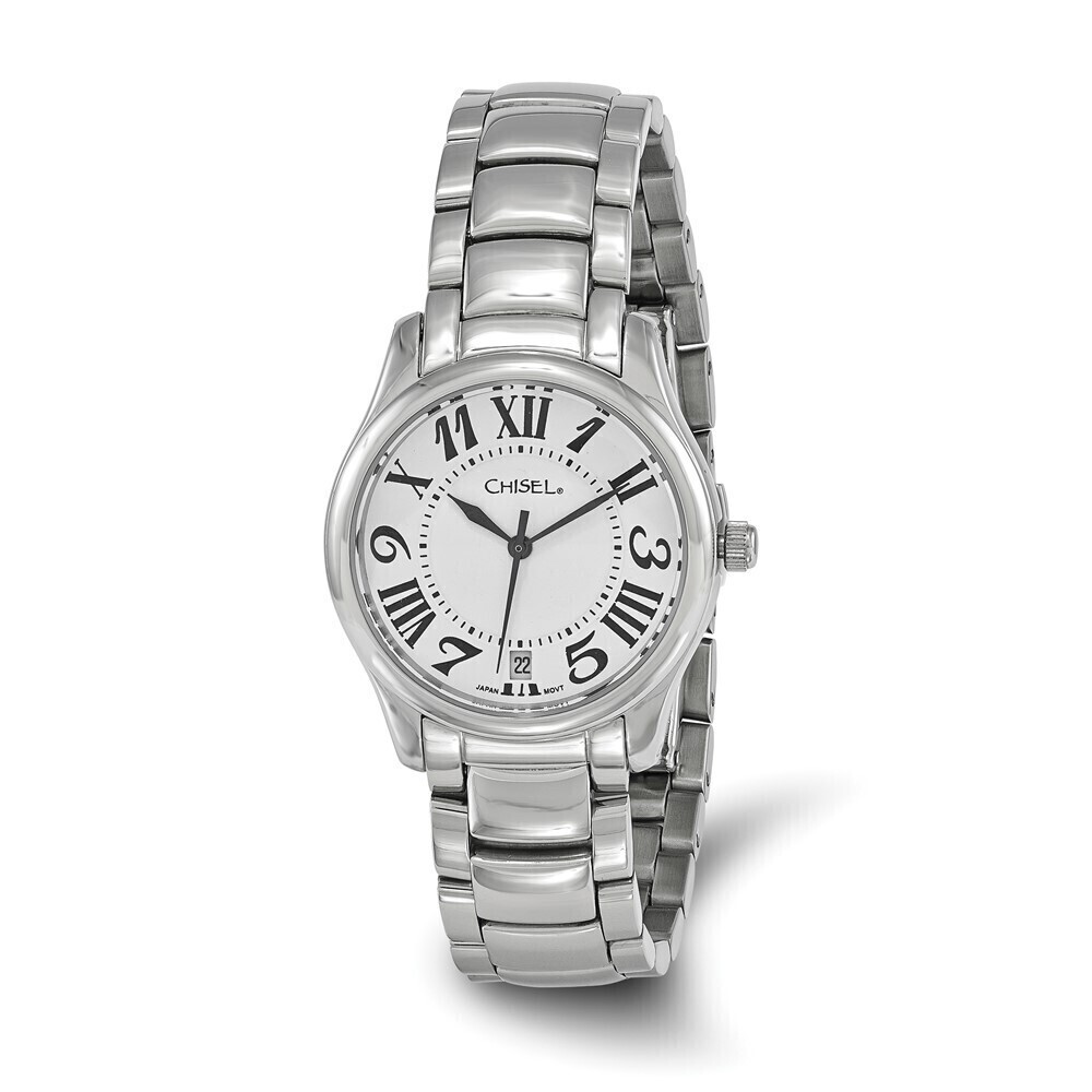 Kazi Luxury Ladies Chisel Stainless Steel White Dial Watch